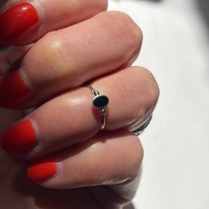 Sterling Silver Onyx Ring